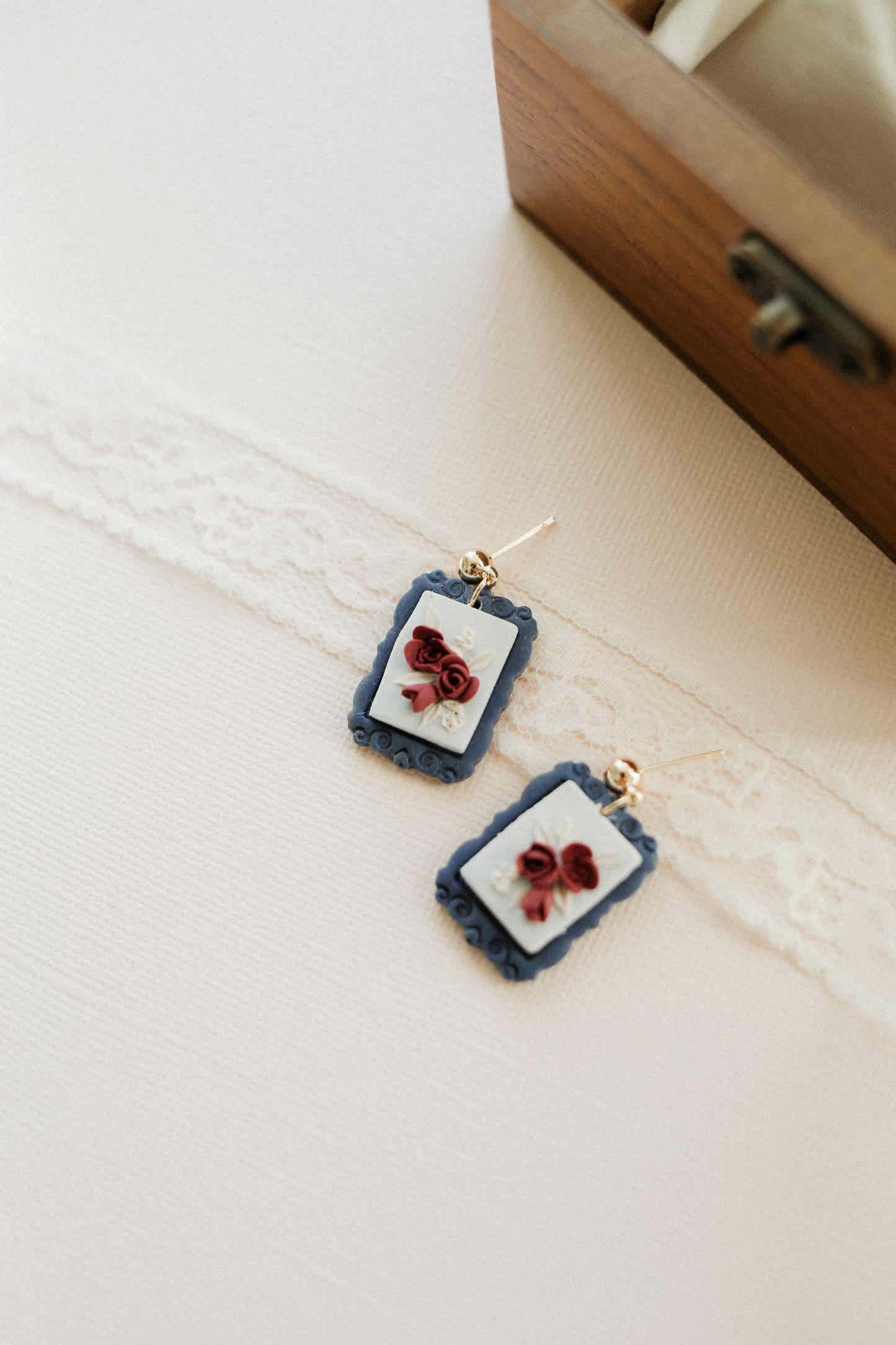 The Republic Rose Stamp Earrings AND Magnet | America 250 Collection