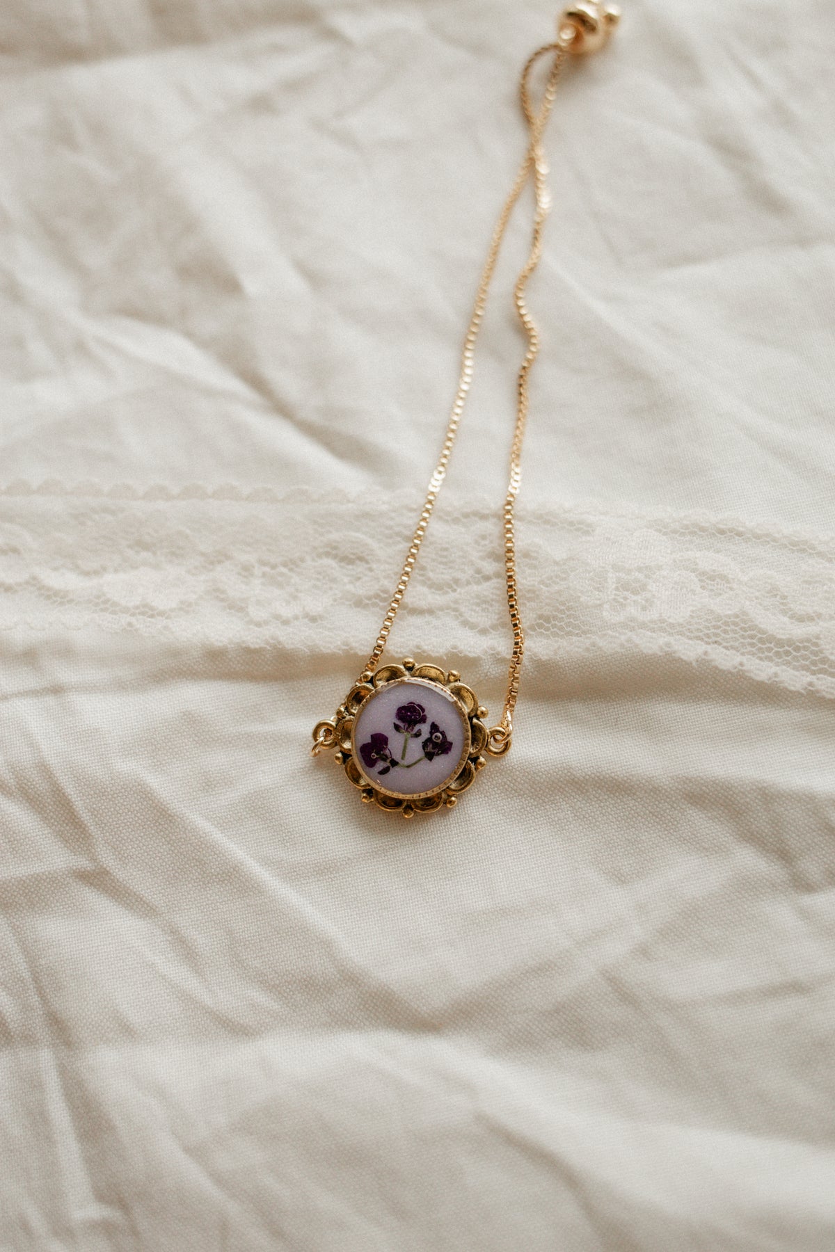 The Rosalie Violet Allysum Bracelet
