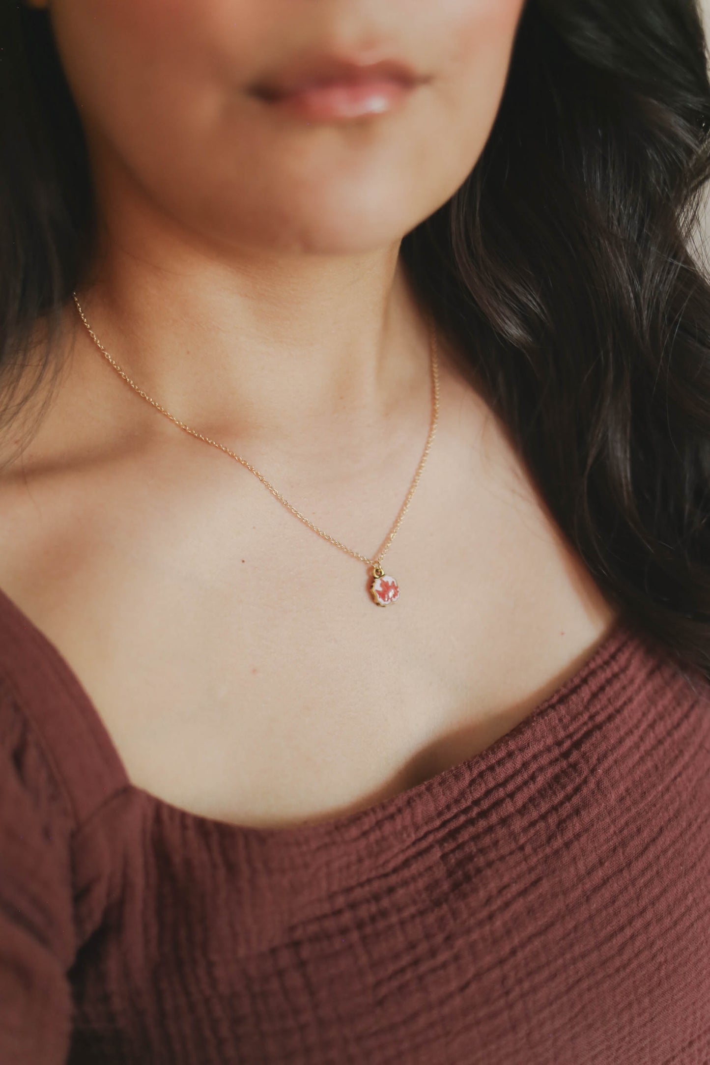 Vintage Maple Leaf Necklace