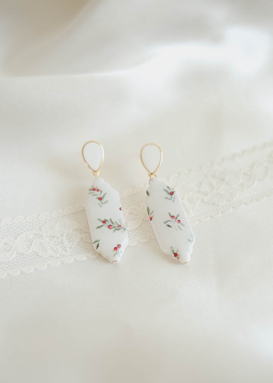 Christmas Holly Earrings