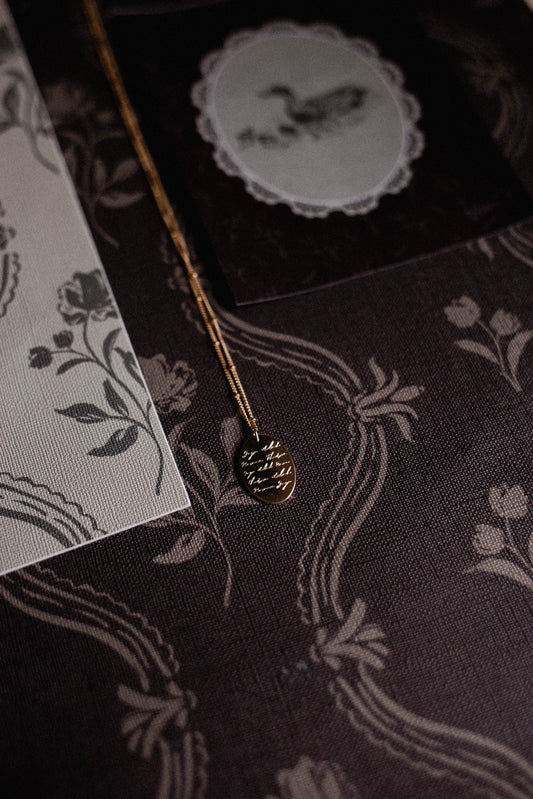 Written in Gold Necklace