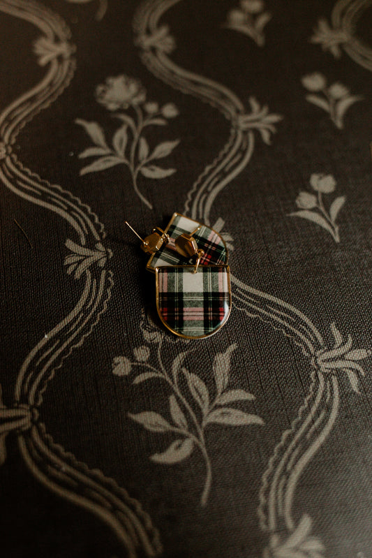 Modern Scottish Tartan Earrings