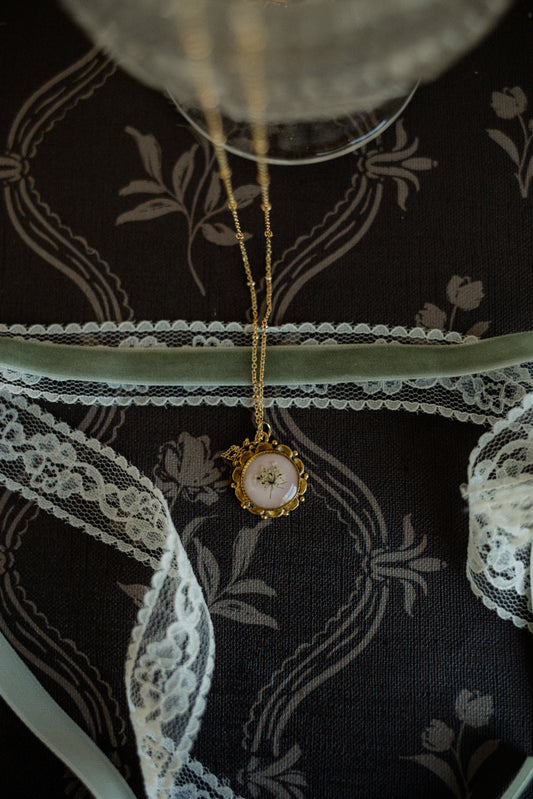 Clara Necklace in Blush