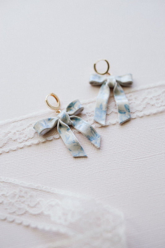 Bluebell Bow Earrings | America 250 Collection