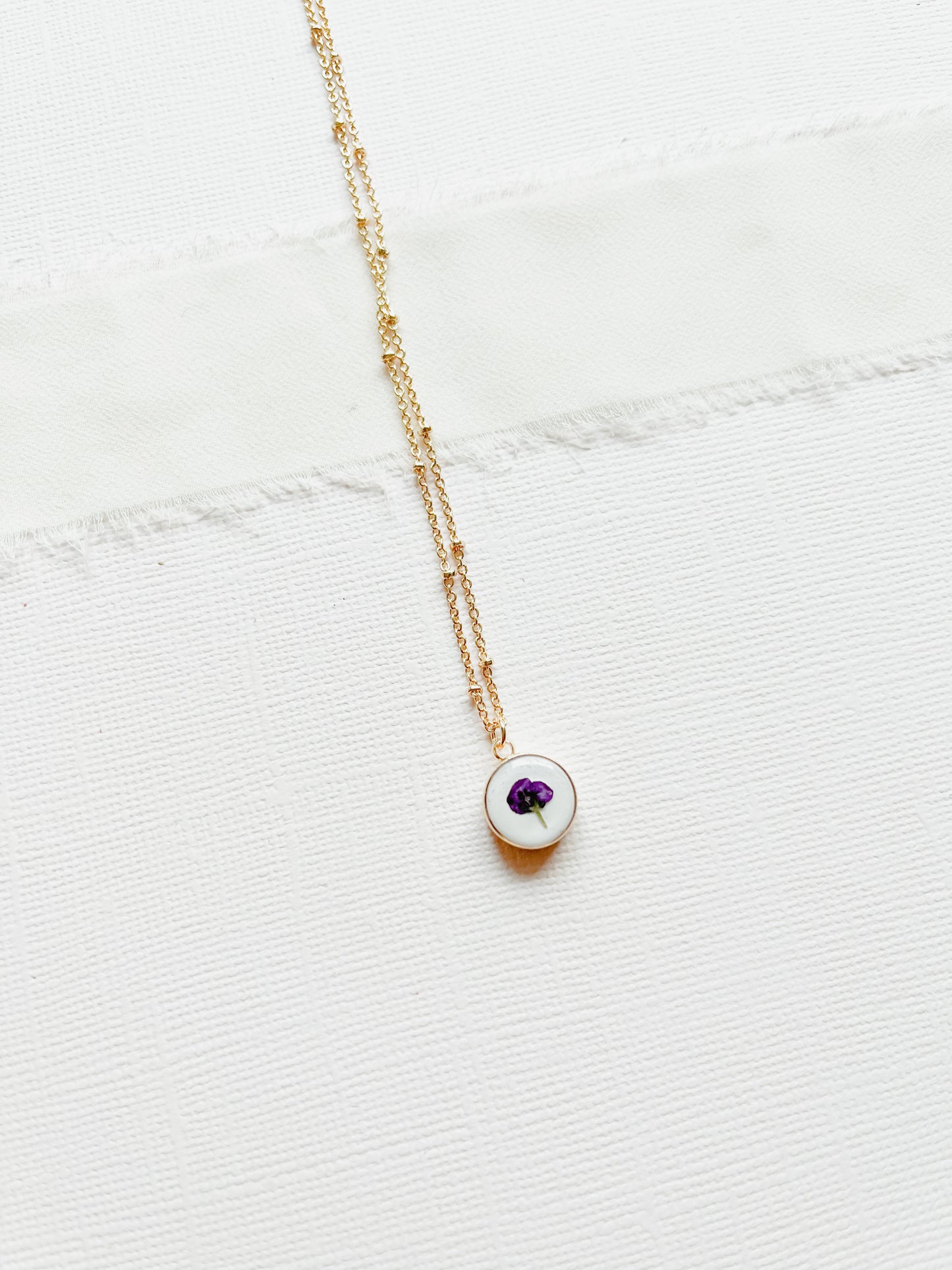 Slightly imperfect purple Louisa Necklace #13