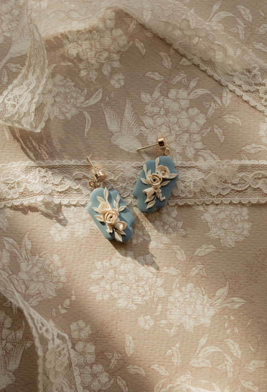 The Cottage Rose Earrings